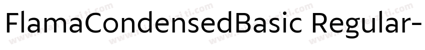 FlamaCondensedBasic Regular字体转换